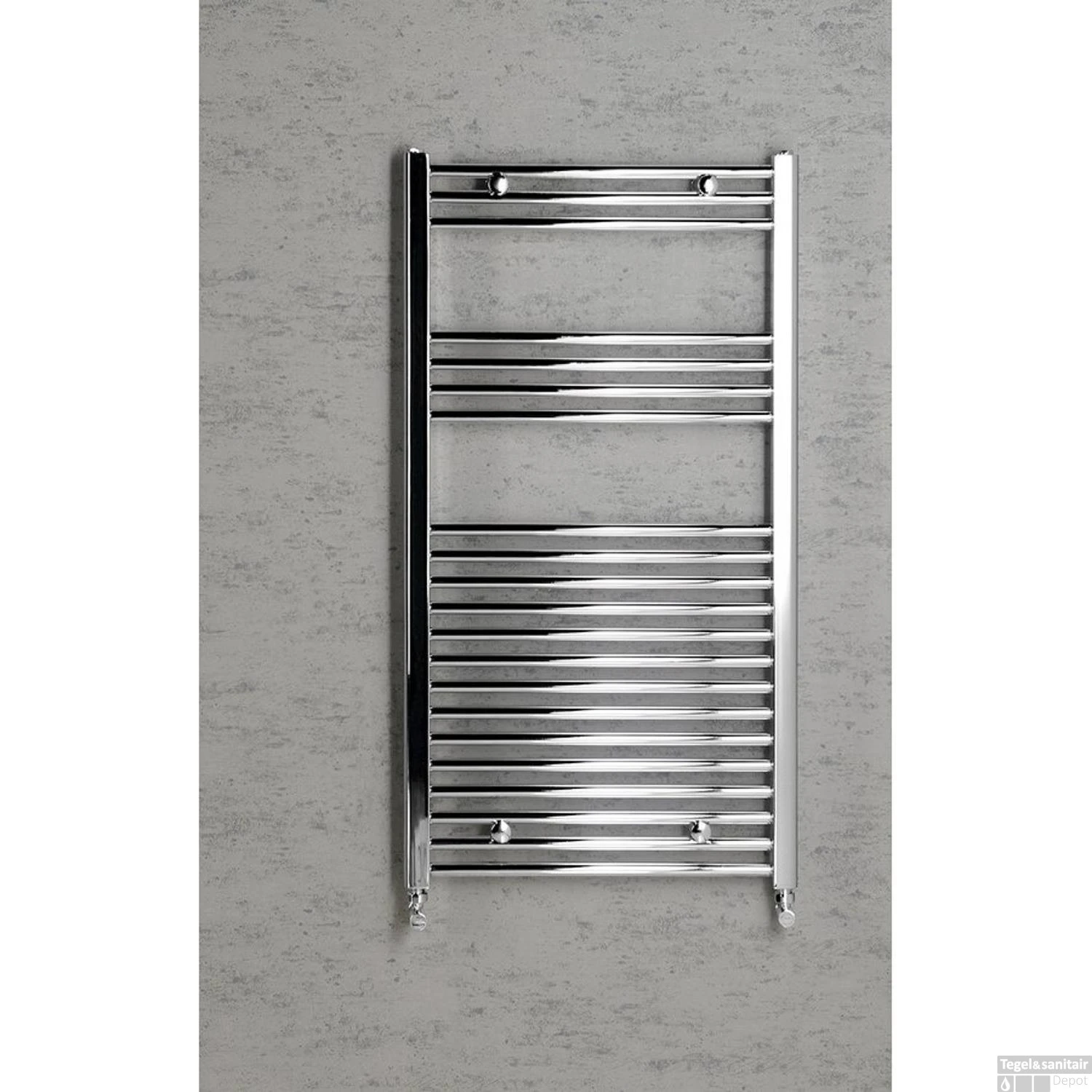 Handdoekradiator Sapho Alya Recht 60x111.8 Cm 364W Chroom 4 Handdoekradiator Sapho Alya Recht 60x111.8 Cm 364W Chroom - Afbeelding 4