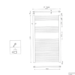 Handdoekradiator Sapho Alya Recht 60x111.8 Cm 364W Chroom 17 Handdoekradiator Sapho Alya Recht 60x111.8 Cm 364W Chroom -Winkel Voor Badkamerdouchebenodigdheden 1120 10 handdoekradiator sapho alya recht 60x111.8 cm 364w chroom 8