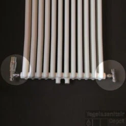 Radiator Aansluitset Wiesbaden Haaks Chroom ( Voor Zij-aansluiting)