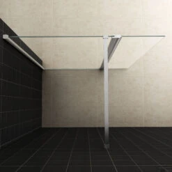 Wiesbaden Zijwand 30x200 Cm + Scharnierprofiel 10mm NANO Glas -Winkel Voor Badkamerdouchebenodigdheden 20.3842 3