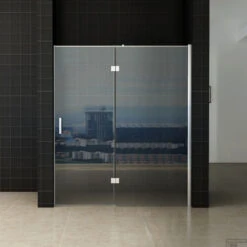 Nis Swingdeur Wiesbaden 80x200cm + Vast Paneel 8mm NANO Coating -Winkel Voor Badkamerdouchebenodigdheden 20.3925