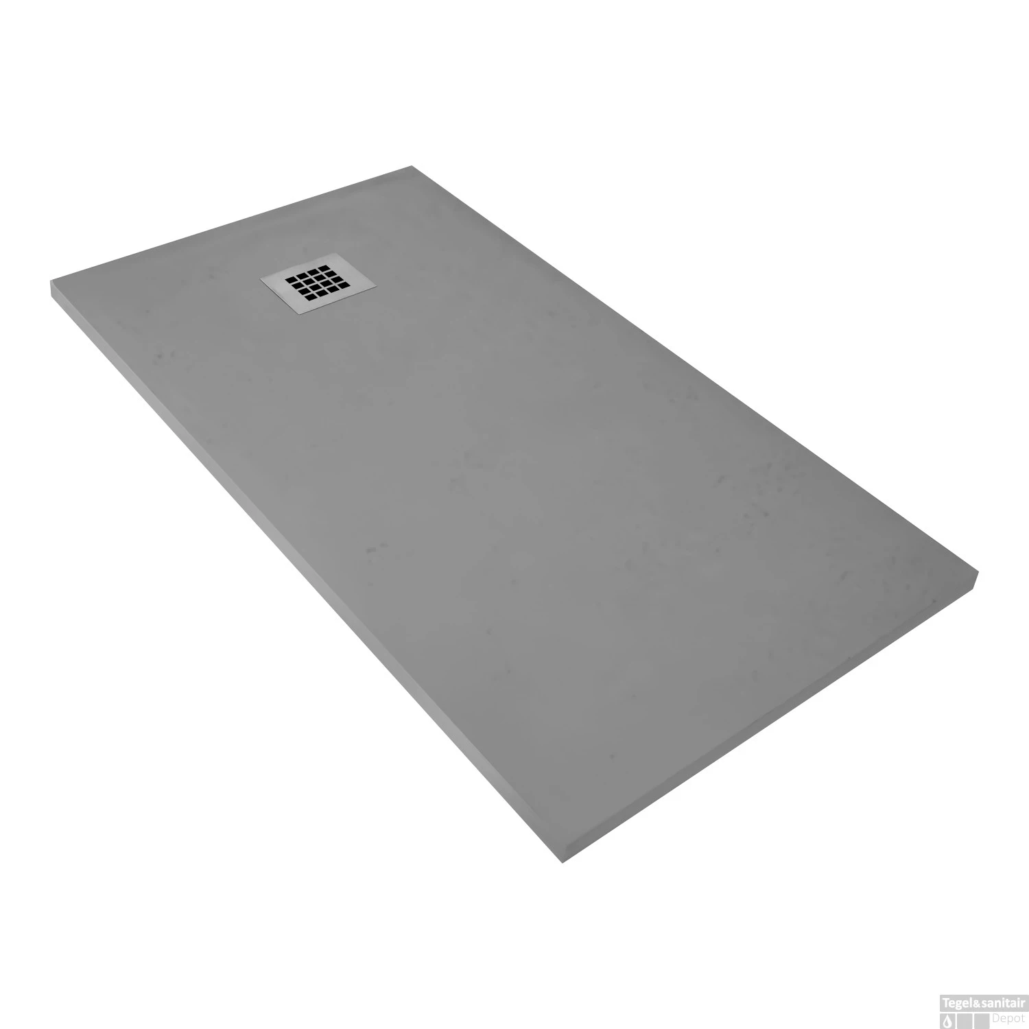 Douchebak BWS Elsa Composiet Anti-slip 120x80x3 Cm Mat Grijs 1 Douchebak BWS Elsa Composiet Anti-slip 120x80x3 Cm Mat Grijs