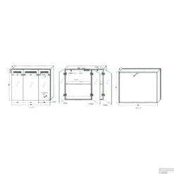 Spiegelkast Best Design Aluma Incl. LED Verlichting 100x80cm 10 Spiegelkast Best Design Aluma Incl. LED Verlichting 100x80cm -Winkel Voor Badkamerdouchebenodigdheden 3803690 tech