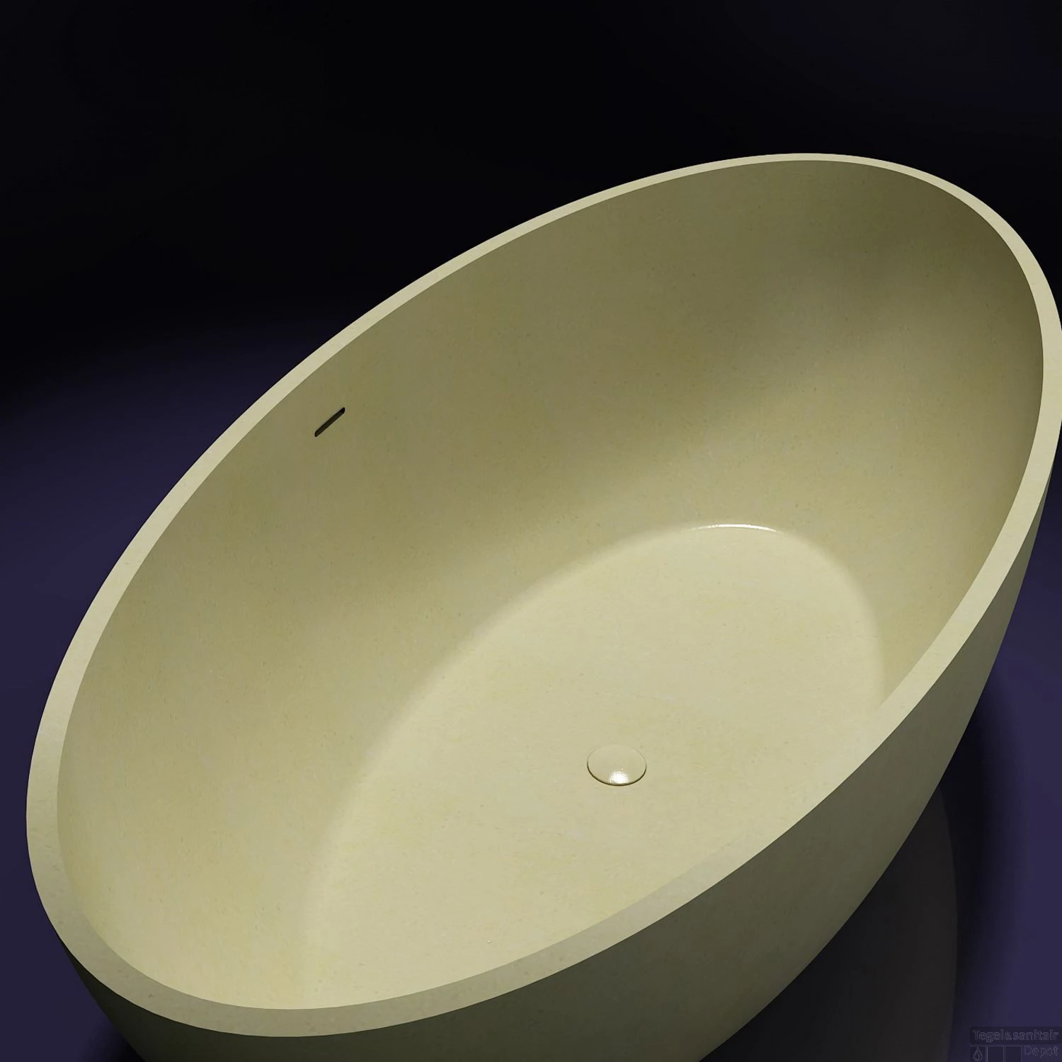 Vrijstaand Bad Best Design New Stone Sand 180x85x52cm Solid Surface 2 Vrijstaand Bad Best Design New Stone Sand 180x85x52cm Solid Surface - Afbeelding 2