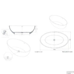 Vrijstaand Bad Best Design New Stone Sand 180x85x52cm Solid Surface 5 Vrijstaand Bad Best Design New Stone Sand 180x85x52cm Solid Surface -Winkel Voor Badkamerdouchebenodigdheden 3840300 tech