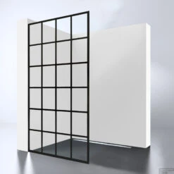 Best Design Douchewand Black Screen 10mm | Nano Coating | Inloopdouche (Alle Maten)