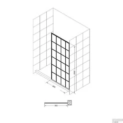 Best Design Douchewand Black Screen 10mm | Nano Coating | Inloopdouche (Alle Maten) -Winkel Voor Badkamerdouchebenodigdheden 4003880 tech tek 1 1