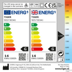 Spiegel Verlichting Tiger Helena LED 6100K 60 Cm Chroom -Winkel Voor Badkamerdouchebenodigdheden 4008919057401 9