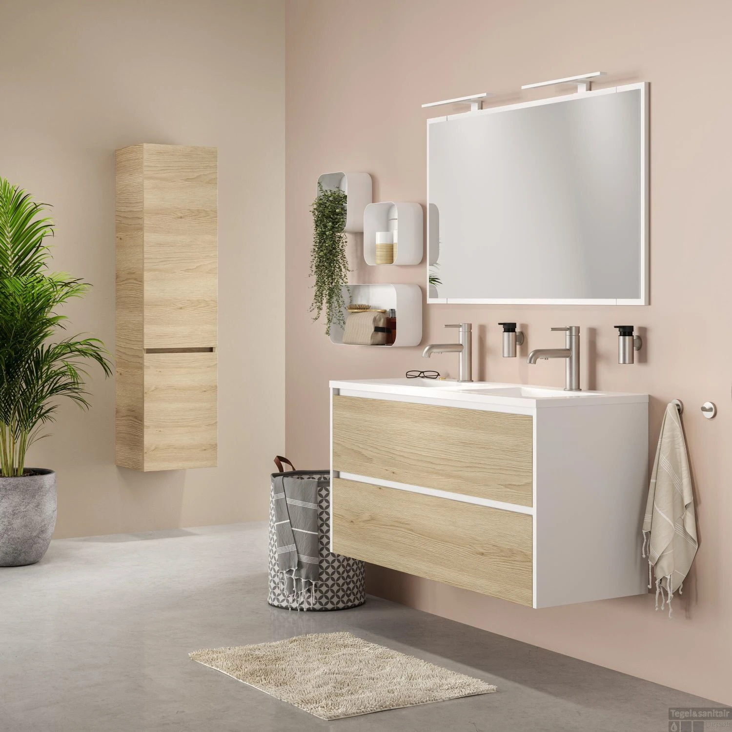 Spiegel Verlichting Tiger Ancis LED 4000K 40x4x10.5 Cm Wit 2 Spiegel Verlichting Tiger Ancis LED 4000K 40x4x10.5 Cm Wit - Afbeelding 2