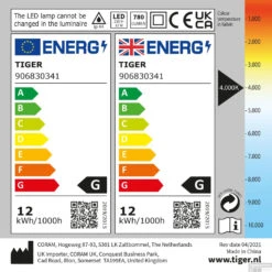 Spiegel Verlichting Tiger Ancis LED 4000K 60x4x10.5 Cm Chroom -Winkel Voor Badkamerdouchebenodigdheden 4008919068407 10