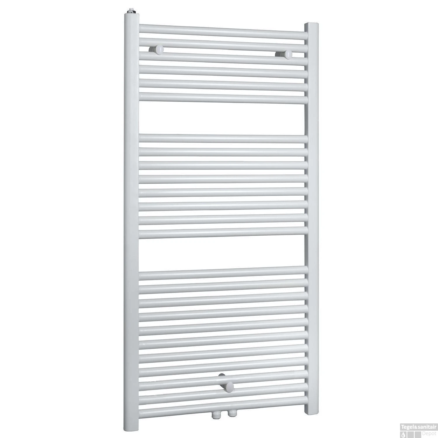 Radiator Wiesbaden Elara 118,5x45 Cm Midden-Onder Aansluiting Wit (538 Watt) 3 Radiator Wiesbaden Elara 118,5x45 Cm Midden-Onder Aansluiting Wit (538 Watt) - Afbeelding 3