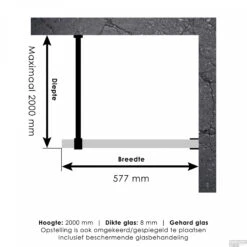 Inloopdouche Compleet Just Creating Profielloos 60 Cm Goud -Winkel Voor Badkamerdouchebenodigdheden 4jc1 60 t 3