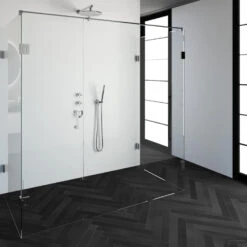 Douchecabine Compleet Just Creating Profielloos XL 100x200 Cm Chroom