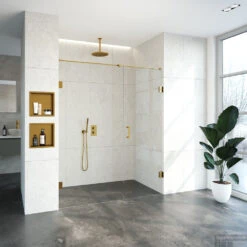 Complete Profielloze Nisdeur 2-Delig Draaideur 70cm (Alle Kleuren En Maten) -Winkel Voor Badkamerdouchebenodigdheden 4jc14 100 70u 1