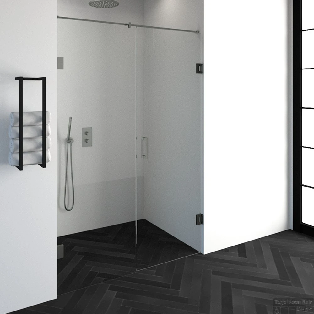 Nisdeur Compleet Just Creating Profielloos 2-Delig 140x200 Cm 70/70 RVS 2 Nisdeur Compleet Just Creating Profielloos 2-Delig 140x200 Cm 70/70 RVS - Afbeelding 2