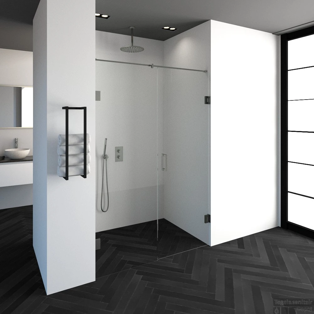 Nisdeur Compleet Just Creating Profielloos 2-Delig 140x200 Cm 70/70 RVS 1 Nisdeur Compleet Just Creating Profielloos 2-Delig 140x200 Cm 70/70 RVS