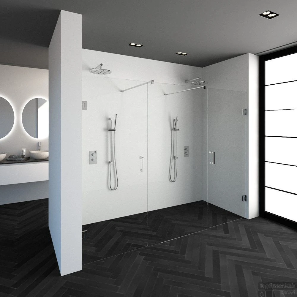 Niscabine XL Compleet Just Creating 260x200 Cm 80/100/80 Chroom 2 Niscabine XL Compleet Just Creating 260x200 Cm 80/100/80 Chroom - Afbeelding 2