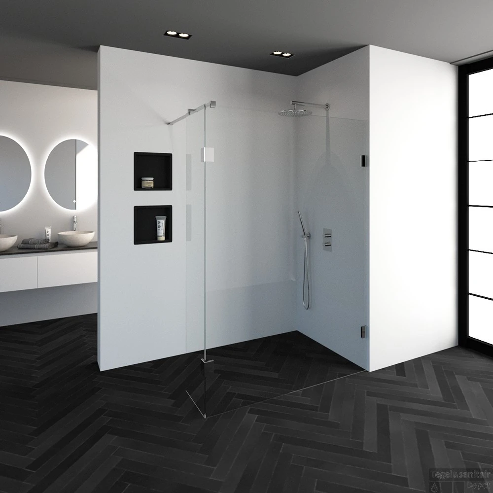 Inloopdouche Compleet Just Creating Profielloos 140/40 Cm Chroom 2 Inloopdouche Compleet Just Creating Profielloos 140/40 Cm Chroom - Afbeelding 2