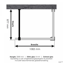 Inloopdouche Compleet Just Creating Profielloos 90x110 Cm Reversed RVS -Winkel Voor Badkamerdouchebenodigdheden 4jc4 90x110 t 2