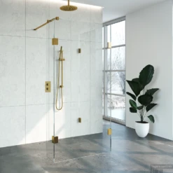 Inloopdouche Compleet Just Creating Profielloos 100x100/30 Cm Reversed Goud