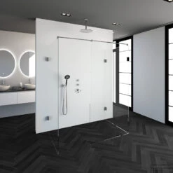 Inloopdouche Compleet XL Just Creating Profielloos 100x160 Cm Chroom -Winkel Voor Badkamerdouchebenodigdheden 4jc6 100x160ch 1