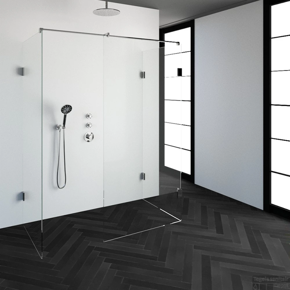 Inloopdouche Compleet XL Just Creating Profielloos 80x160 Cm Chroom 1 Inloopdouche Compleet XL Just Creating Profielloos 80x160 Cm Chroom