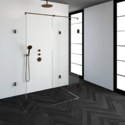 Inloopdouche Compleet XL Just Creating Profielloos 90x140 Cm Koper