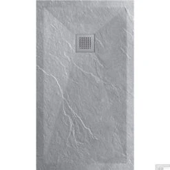 Douchetub Sanimar Sanistone 160 X 90 Cm Cement Grijs