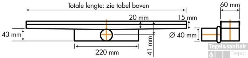 Easydrain Compact 30 Afvoergoot 6x90 Cm. Zijuitlaat Rvs 3 Easydrain Compact 30 Afvoergoot 6x90 Cm. Zijuitlaat Rvs - Afbeelding 3