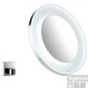 Emco Scheerspiegel Rond 26cm. Met Led Verl.batterij Chroom