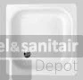Bette Extra Vlak Plaatstalen Douchebak 90x90x6,5 Cm. Wit