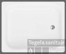 Bette Vlak Plaatstalen Douchebak 80 X 75 X 15 Cm. Wit