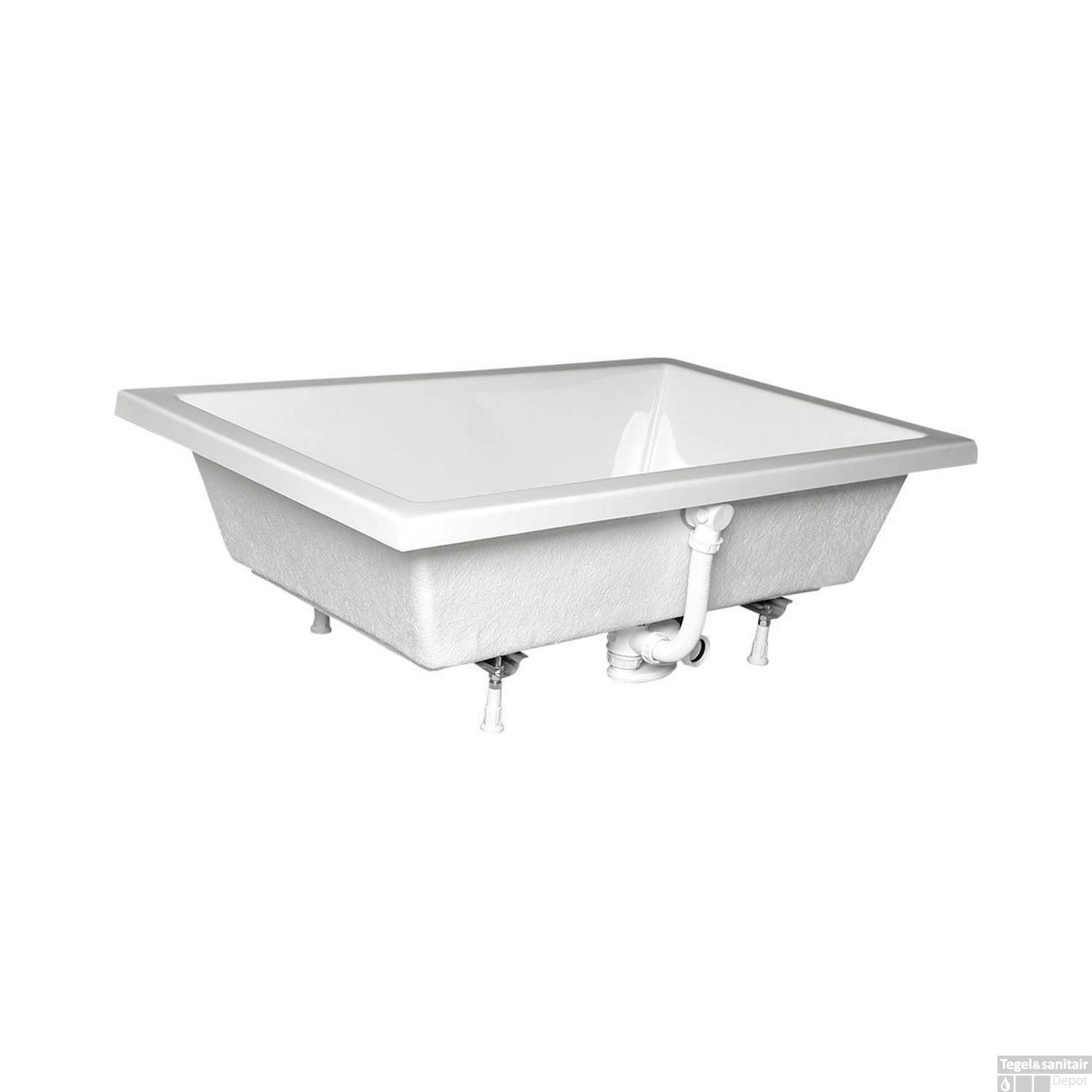 Extra Diepe Douchebak Sapho Deep 100x90x26 Cm Rechthoekig Acryl Wit 3 Extra Diepe Douchebak Sapho Deep 100x90x26 Cm Rechthoekig Acryl Wit - Afbeelding 3