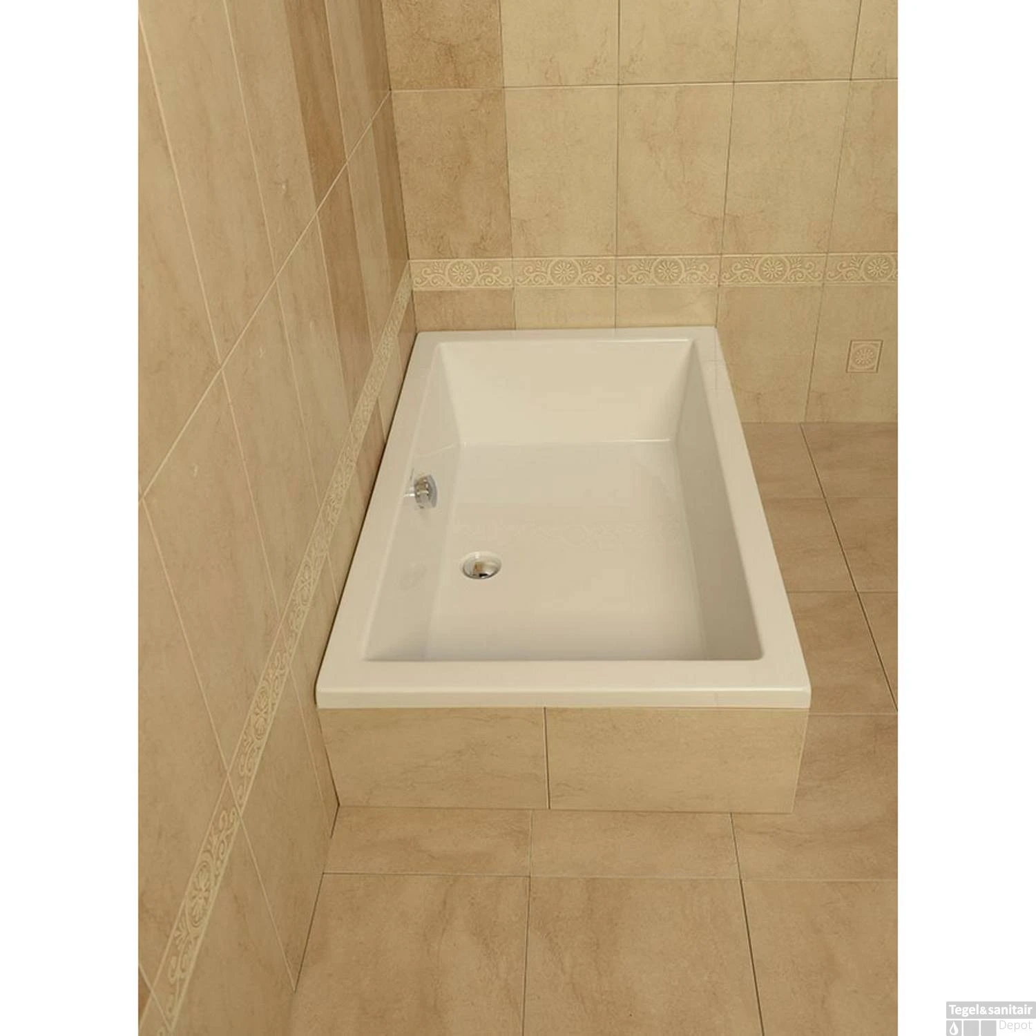 Extra Diepe Douchebak Sapho Deep 110x75x26 Cm Rechthoekig Acryl Wit 5 Extra Diepe Douchebak Sapho Deep 110x75x26 Cm Rechthoekig Acryl Wit - Afbeelding 5