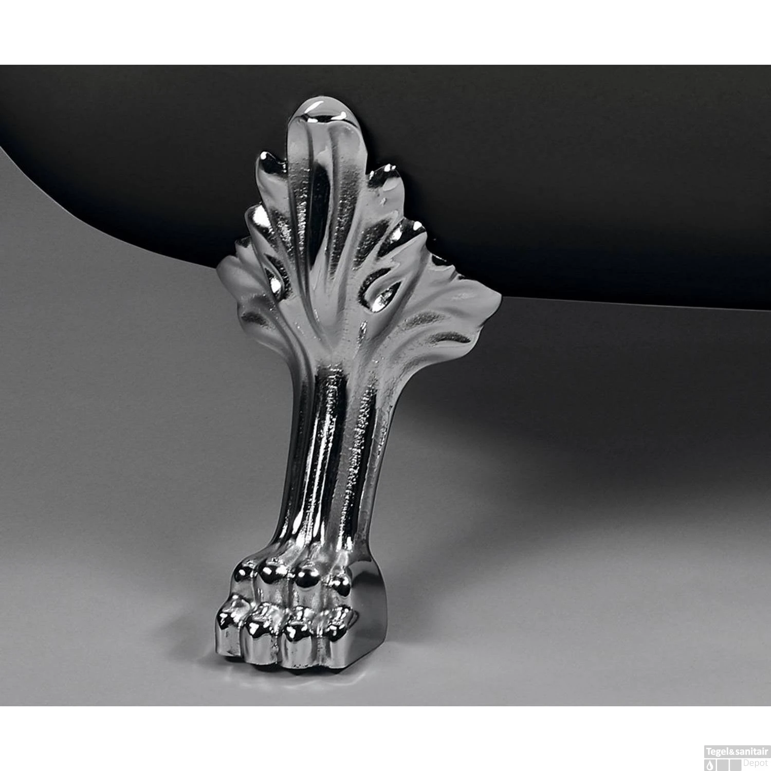 Vrijstaand Bad Sapho Retro 173x75x84 Cm Wit / Zwart Met Leeuwenpoten Chroom 5 Vrijstaand Bad Sapho Retro 173x75x84 Cm Wit / Zwart Met Leeuwenpoten Chroom - Afbeelding 5