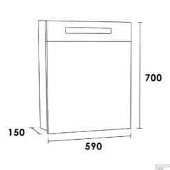 Spiegelkast 2.0 Exclusive Line 60cm Rechtsdraaiend Mat Grijs 5 Spiegelkast 2.0 Exclusive Line 60cm Rechtsdraaiend Mat Grijs -Winkel Voor Badkamerdouchebenodigdheden 7304 spiegelkast 2.0 exclusive line 60cm rechtsdraaiend mat grijs tech