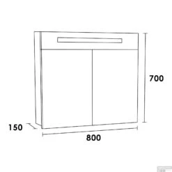 Spiegelkast 2.0 Exclusive Line 80cm Sahara 5 Spiegelkast 2.0 Exclusive Line 80cm Sahara -Winkel Voor Badkamerdouchebenodigdheden 7327 spiegelkast 2.0 exclusive line 80cm sahara tech