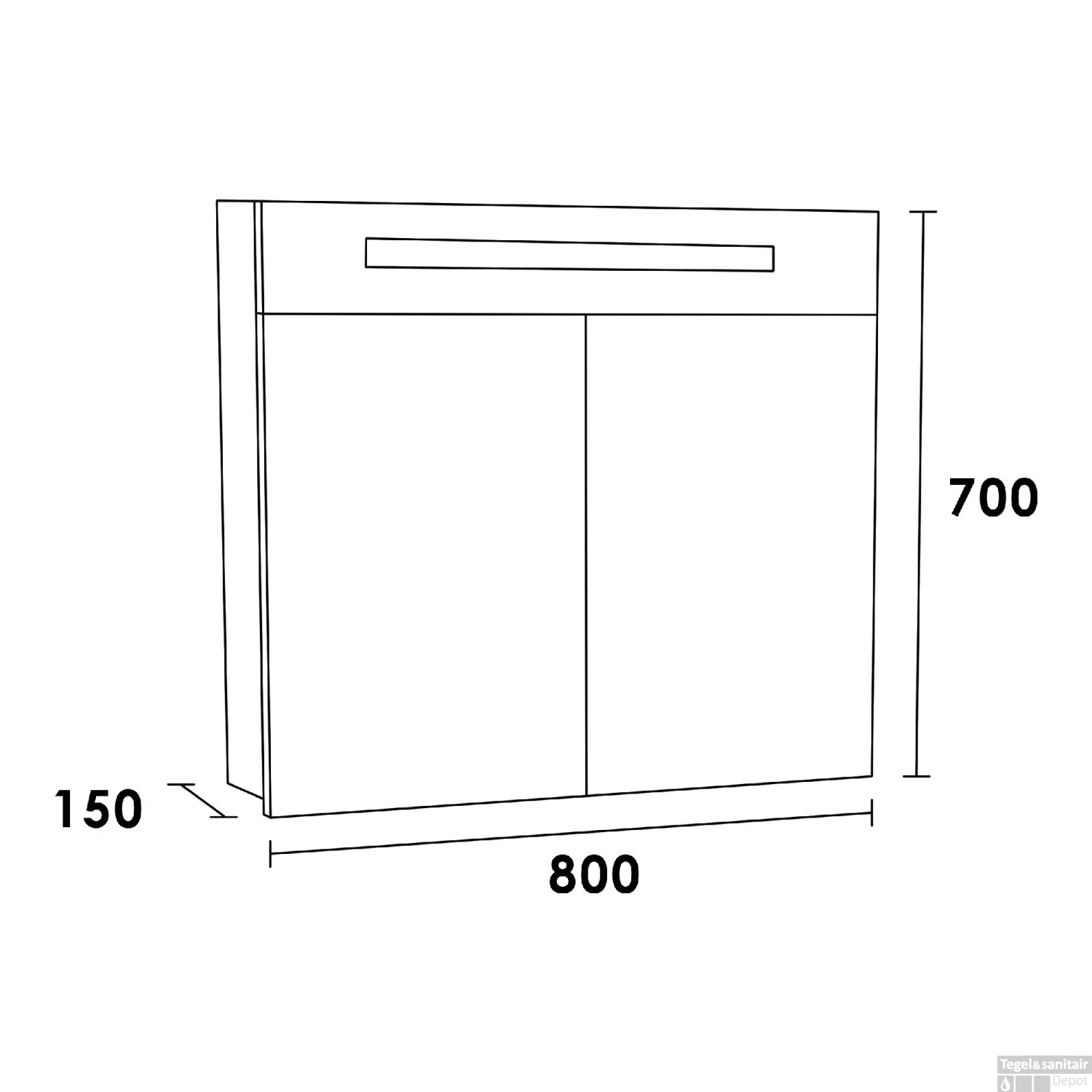 Spiegelkast 2.0 Exclusive Line 80cm Sahara 3 Spiegelkast 2.0 Exclusive Line 80cm Sahara - Afbeelding 3