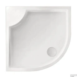 Kwartrond Douchebak Bounty 80x80x4cm Wit