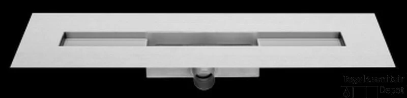 Easydrain Compact Taf Modulo Design Douchegoot 80 Cm.met Rooster Zero+-waterslot 30mm. Rvs Geborsteld 2 Easydrain Compact Taf Modulo Design Douchegoot 80 Cm.met Rooster Zero+-waterslot 30mm. Rvs Geborsteld - Afbeelding 2