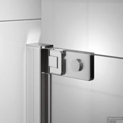 Tweedelige Hoekinstap Met Helder Veiligheidsglas En Antikalklaag Sealskin Inc. 90x90x200 Cm Mat Zilver -Winkel Voor Badkamerdouchebenodigdheden 8720314711936 3