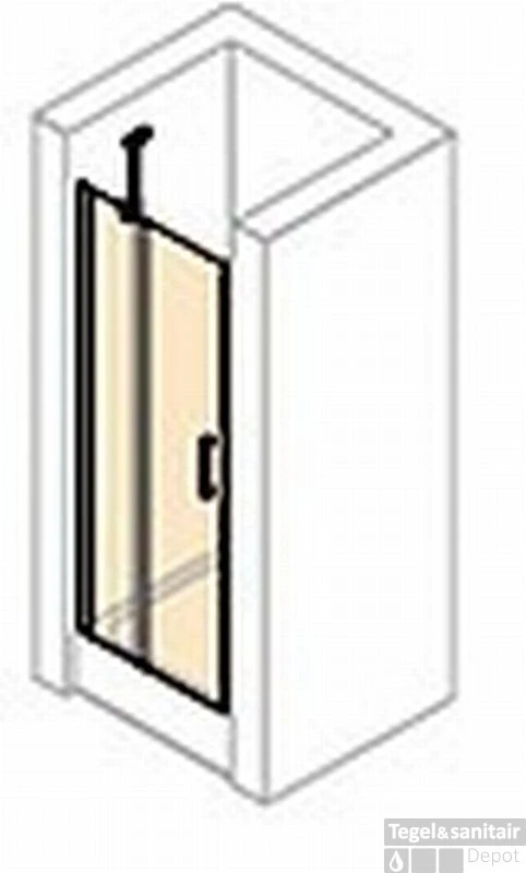 Huppe Classics 2 Nis Draaideur 90 X 200 Cm. Met Segment Gl.zilver-antiplaque Glas 1 Huppe Classics 2 Nis Draaideur 90 X 200 Cm. Met Segment Gl.zilver-antiplaque Glas