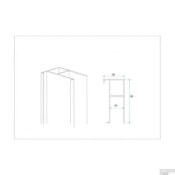 Aluminium Verbredingsprofiel Wiesbaden 3cm X 202cm -Winkel Voor Badkamerdouchebenodigdheden aluminium verbredingsprofiel wiesbaden 3cm x 202cm