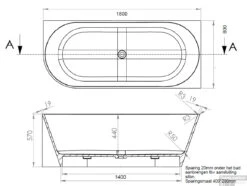 Ligbad Arqua Pinto Hoekbad 180x80 Cm Rechts Glans Wit -Winkel Voor Badkamerdouchebenodigdheden bad101414