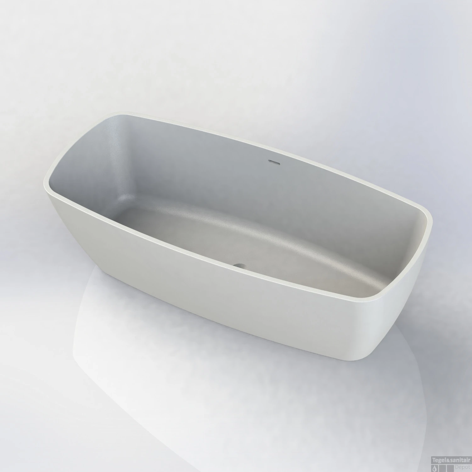 Vrijstaand Ligbad Arcqua Cali 174x78x55 Cm Cast Marble Mat Wit 1 Vrijstaand Ligbad Arcqua Cali 174x78x55 Cm Cast Marble Mat Wit