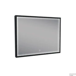 Badkamerspiegel Met LED-Verlichting Wiesbaden Condensvrij 80x60 Cm Mat Zwart