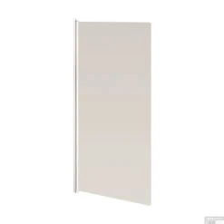 Badwand VM Go Megalo 75x130cm Scharnierend Wit Profiel 4mm Veiligheidsglas