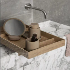 Cosmeticaspiegel Blomus Sono Tan -Winkel Voor Badkamerdouchebenodigdheden blomus cosmeticaspiegel sono tan sfeer