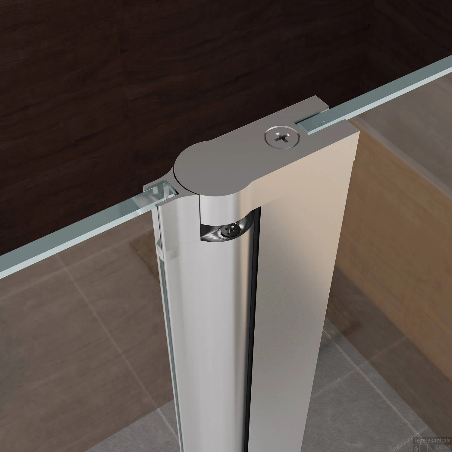 BWS Apollo Zijwand Met Schanierend Glasprofiel 30x200 Cm 10mm NANO Glas 3 BWS Apollo Zijwand Met Schanierend Glasprofiel 30x200 Cm 10mm NANO Glas - Afbeelding 3