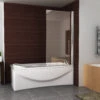 BWS Badwand 80x150cm 6mm NANO Veiligheidsglas Chroom